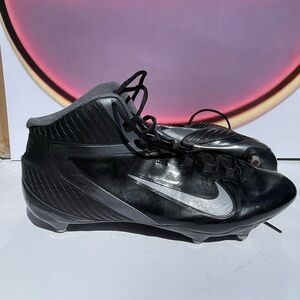 NIKE Alpha‎ Speed 442245-002 Black Football Cleats Black and Silver Nike
